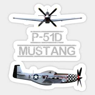 P51D Mustang Sticker